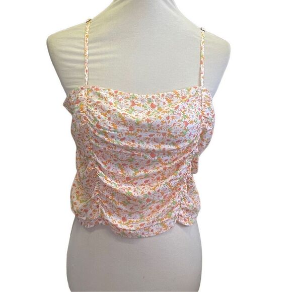 BP Nordstrom Multi-Color Floral Halter Top 100% Rayon Size Large-NWT - Picture 2 of 15